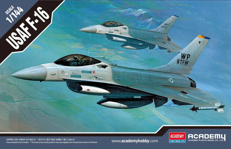 1/144 Academy Usaf F-16 Fighting Falcon 12610 1