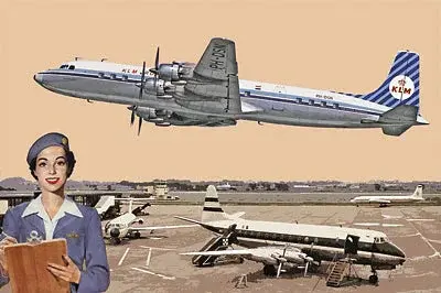 1/144 Roden Dc-7C Klm Royal Dutch Airlines - 302 1