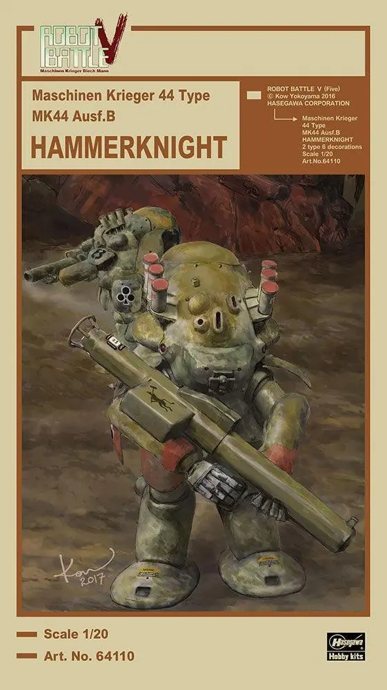 1/20 Hasegawa Robot Battle V44 Mk44b Hammerknight 64110 1