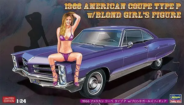 1/24 Hasegawa '66 Coupe Bonneville W/Girl Figure 52224 1