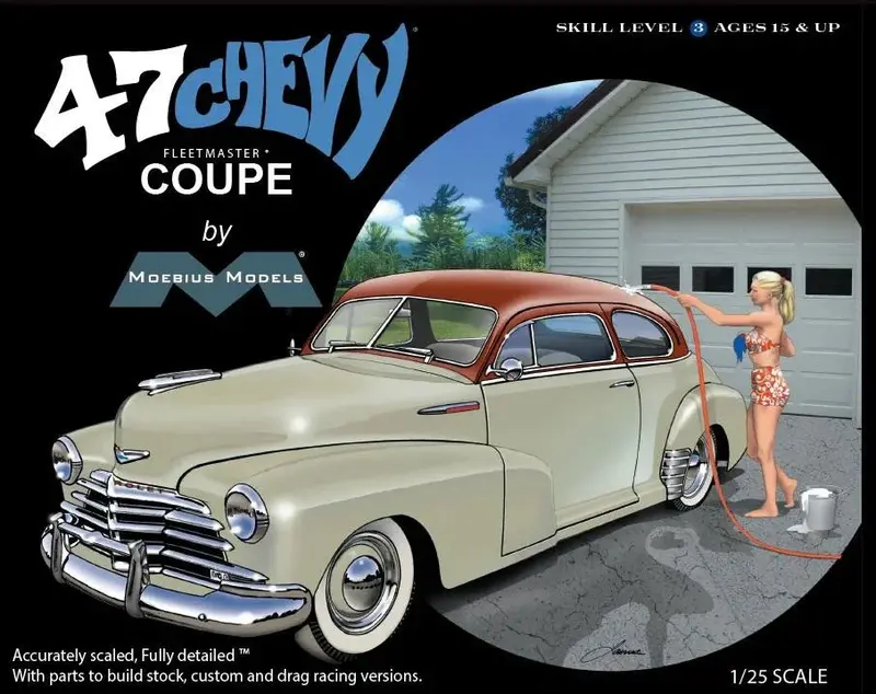 1/25 Moebius 1947 Chevy Fleetmaster Coupe 2302 1