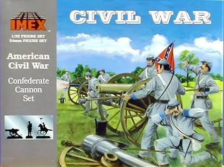 1/32 Imex 10Lb Cannon & Confederate Figures 780 1