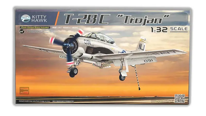 1/32 Kitty Hawk T-28C Trojan Plastic Model Kit 1