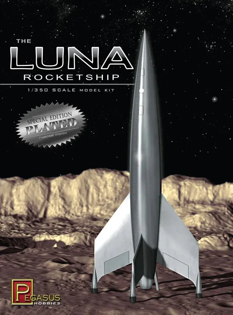 1/350 Pegasus Luna Rocketship – Silver Plated 9310 1