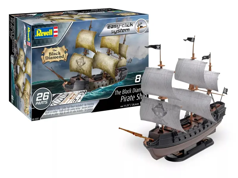 1/350 Revell-Monogram The Black Diamond Pirate Ship 1237 1