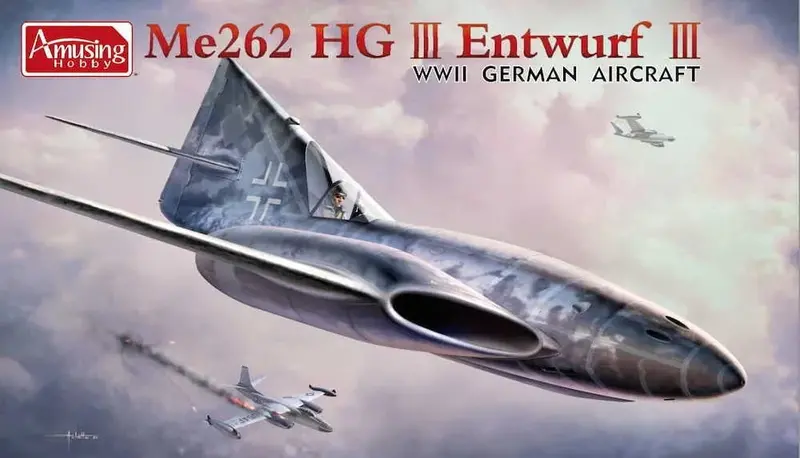 1/48 Amusing Hobby Me 262 Hg Iii Entwurf Iii 48A005 1