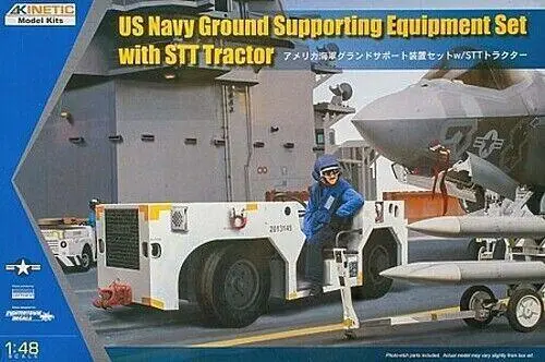 1/48 Kinetic Us Navy Ground Supporting W/Tractor 48115 1