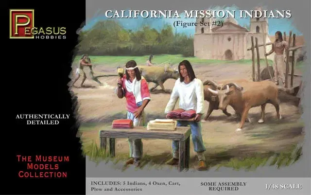 1/48 Pegasus California Mission Indians Figure Set #2 7005 1