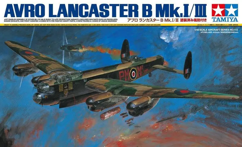 1/48 Tamiya Avro Lancaster B Mk. I/Iii 61112 1
