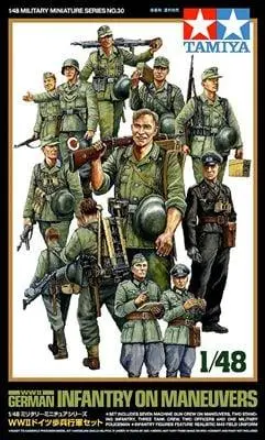 1/48 Tamiya Wwii German Infantry On Maneuvers 32530 1