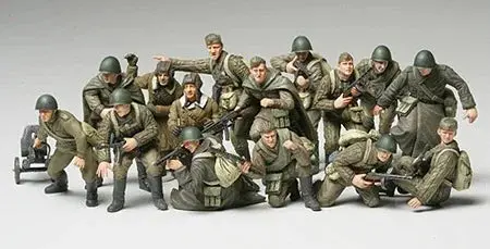 1/48 Tamiya Wwii Russian Infant. /Tank Crew 1