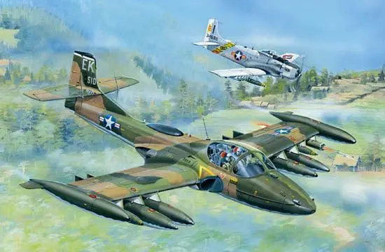 1/48 Trumpeter A-37A Dragonfly Light Ground-Attack Aircraft 02888 1