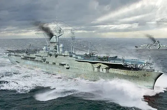 1/700 Trumpeter German Navy Aircraft Carrier Dkm Peter Strasser - 06710 1