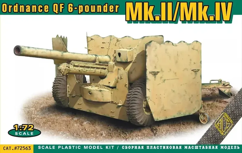 1/72 Ace Ordnance Qf 6-Pounder Mk.Ii/Mk.Iv 1