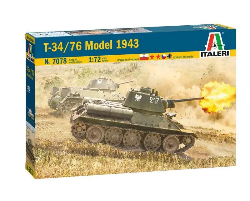 1/72 Italeri T-34/76 Model 1943 7078 1