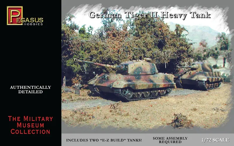 1/72 Pegasus German Tiger Ii Heavy Tank 7627 1