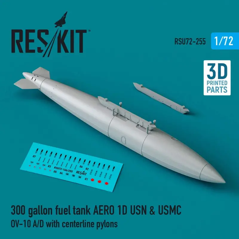 1/72 Reskit 300 Gallon Fuel Tank Aero 1D Usn & Usmc (1 Pcs) 1