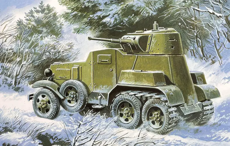 1/72 Uni Model Armored Vehicle Ba10 (Railway Version) 366 1