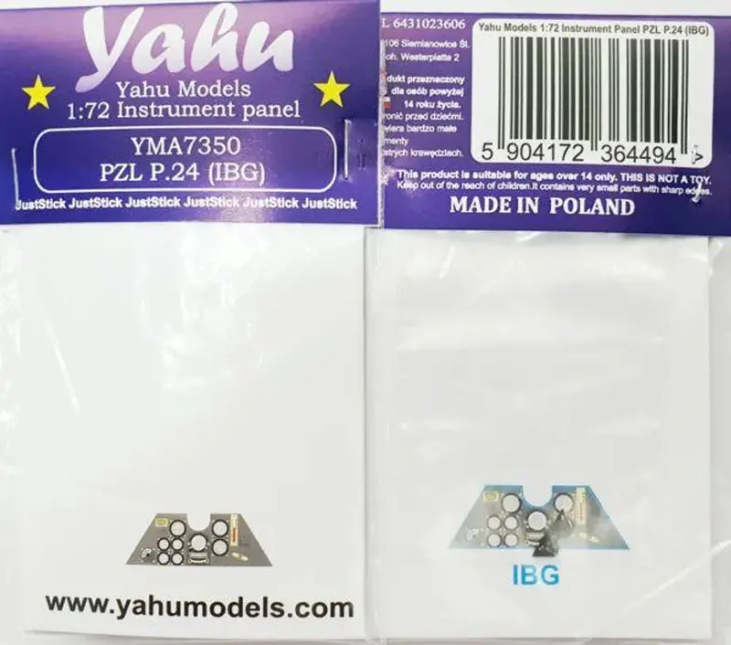 1/72 Yahu Models Pzl P.24 (Ibg) 1