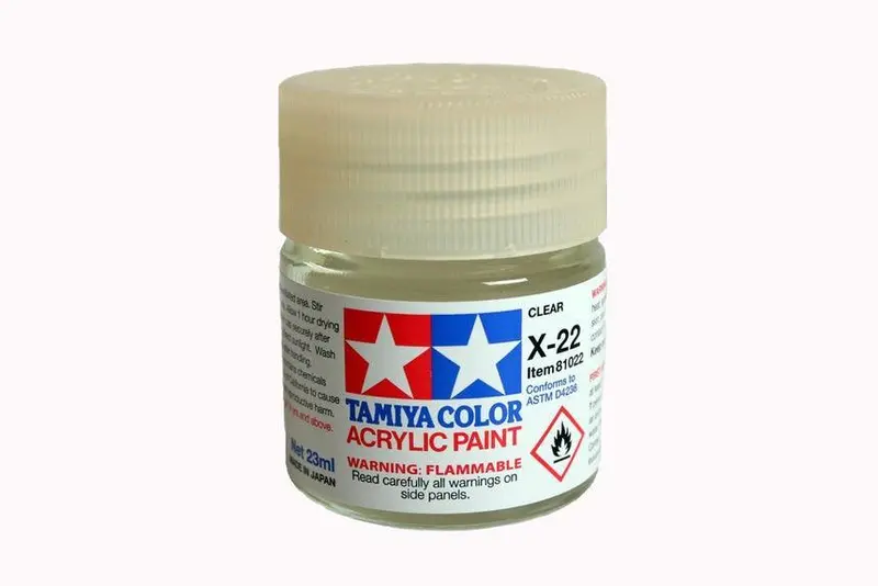 23Ml X-22 Tamiya Acrylic Clear 1