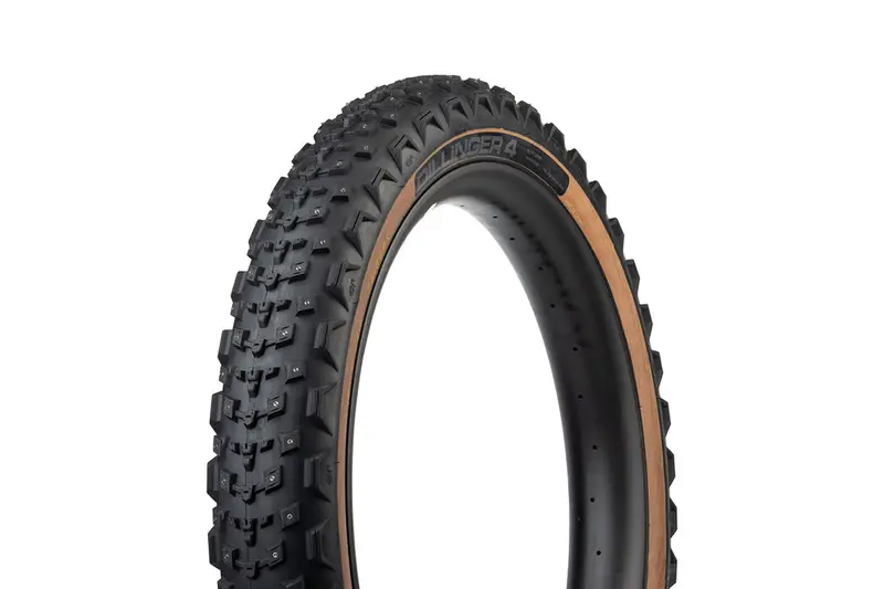 45Nrth Dillinger 4 27.5X4.0 Studded Fat Bike Tire Tan 60Tpi 1