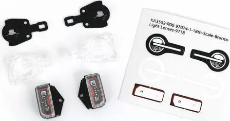 9718 Led Lenses F&R Cmplt Set 1