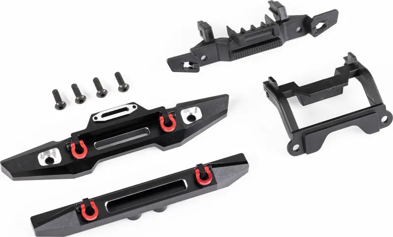 9734X Bumper Front (1) Rear (1) Alum Blk 1