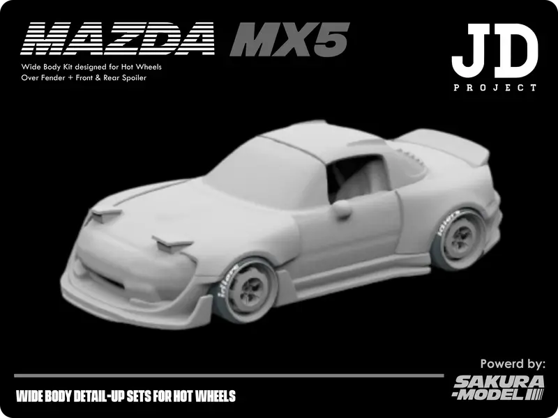Add On Body Kit For Hot Wheels 1991 Mazda Miata Mx5 1