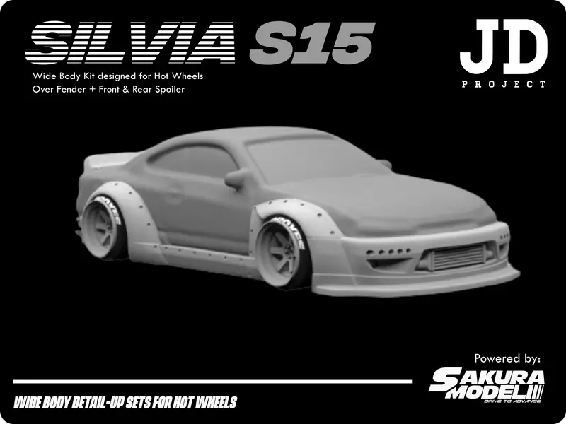 Add On Body Kit For Hot Wheels Silvia S15 1