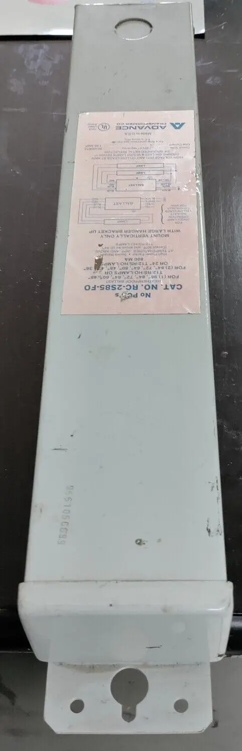 Advance Rc-2S85-F0 Weatherproof Fluorescent Ballast New / Old Stock Free Ship 1