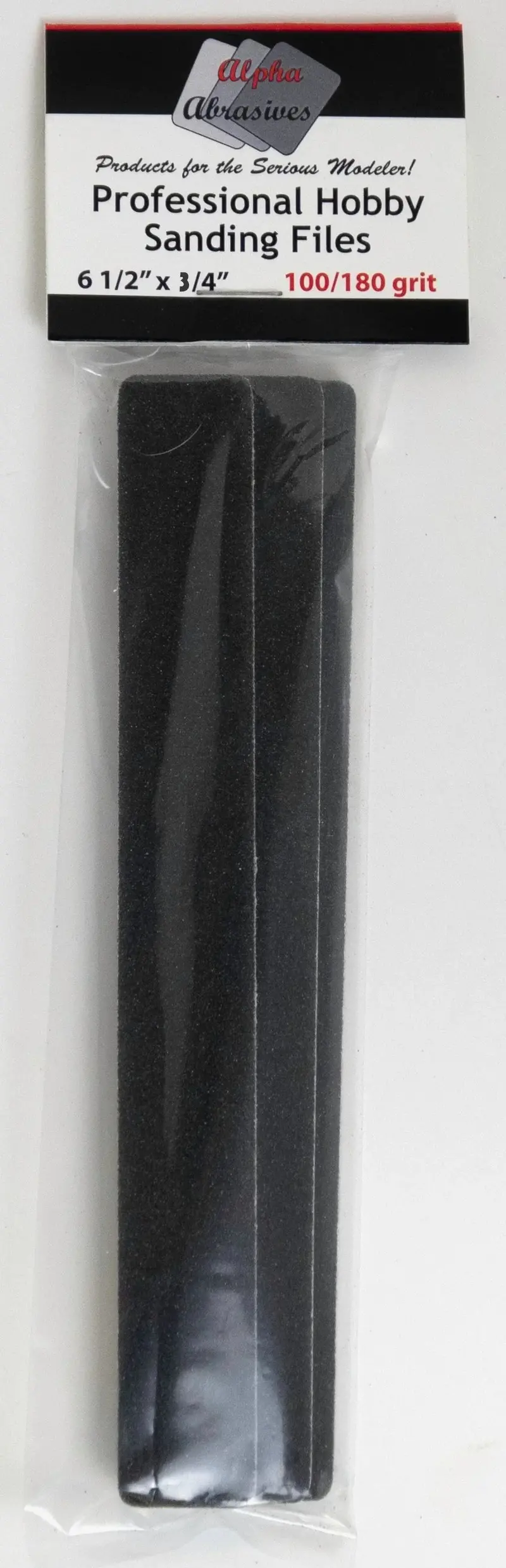 Alpha Abrasives 3/4" X 6 1/2" Coarse Professional Hobby Sanding Files  - #0311 1
