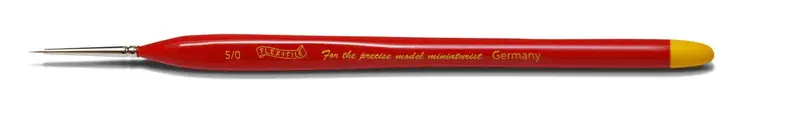 Alpha Abrasives 5/0 Size Red Sable Paint Brush - Br5-0 1