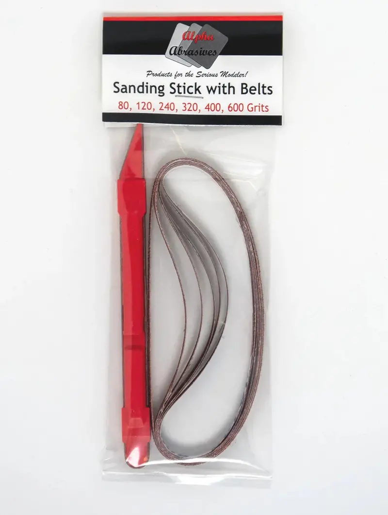 Alpha Abrasives Assorted Sanding Sticks With Belts 6/Pack - #55679G 1