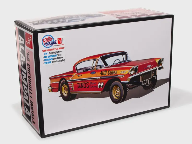 Amt-1301	1/25 1958 Chevrolet Impala Ala-Impala Customizing Car (3 In 1) 1