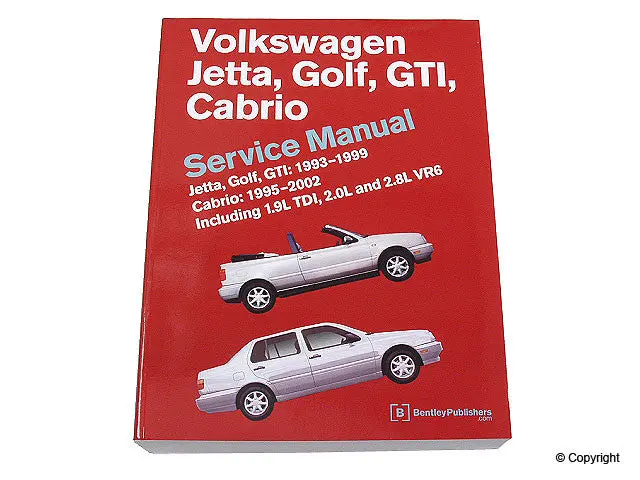 Bentley Repair Manual Vw Mk3 Golf/Cabrio/Jetta 1993-99 1
