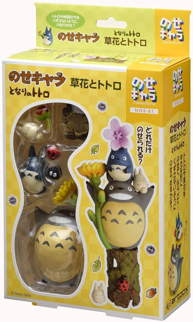Blfens47261 My Neighbor Totoro Flowers Nosechara Stack Figure Set 1