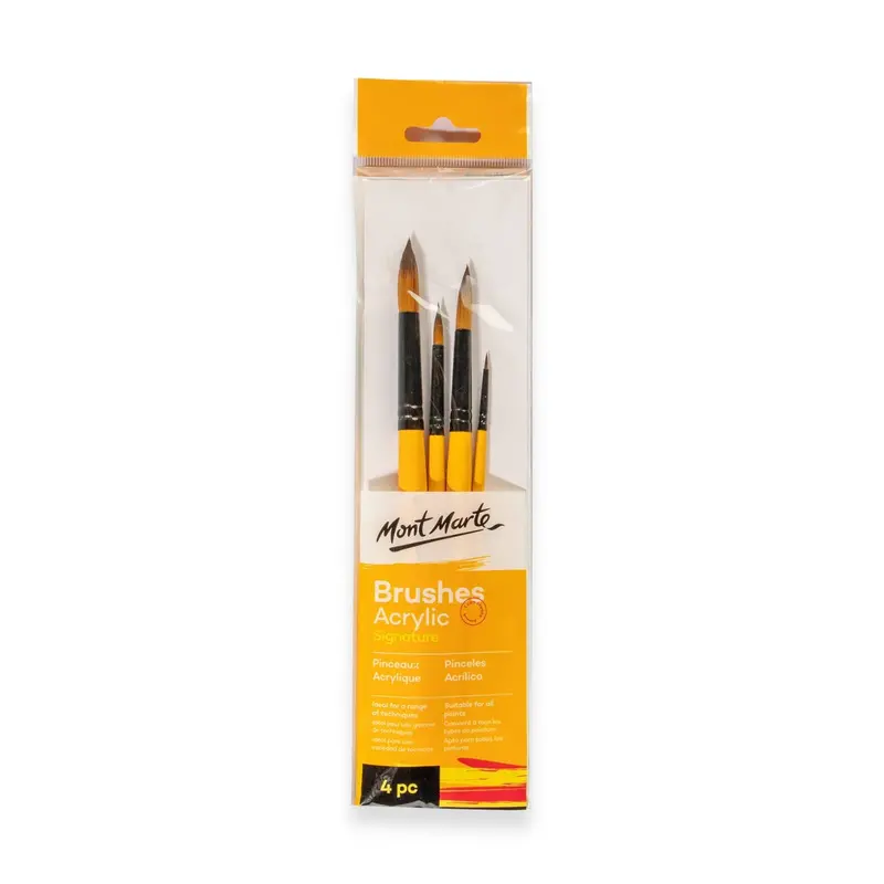 Bmhs0018 Acrylic Brushes Signature 4Pc 1
