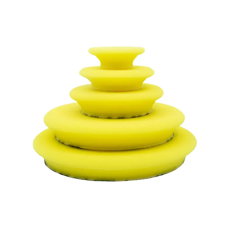 Buff And Shine Uro Tec Yellow Polishing Pad - Curved Profile 1