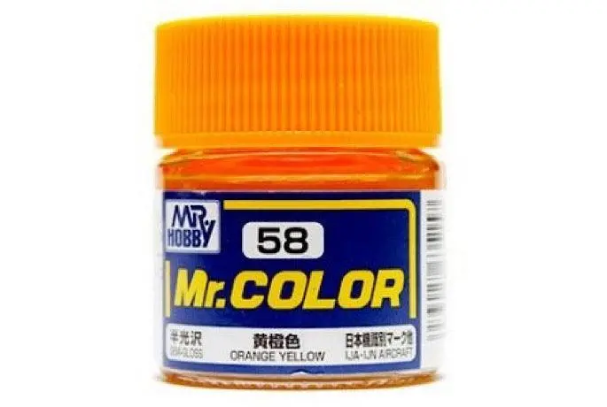 C058 Mr. Color Semi-Gloss Orange Yellow 10Ml 1