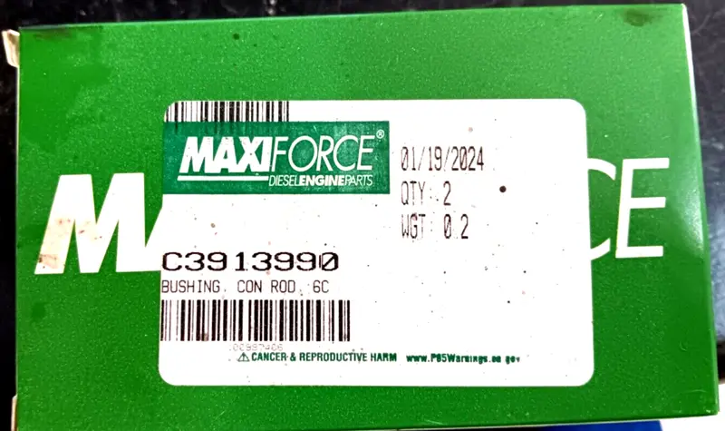 C3913990 One Set Of Conn Rod Bearings For 6C Cummins Maxiforce 1