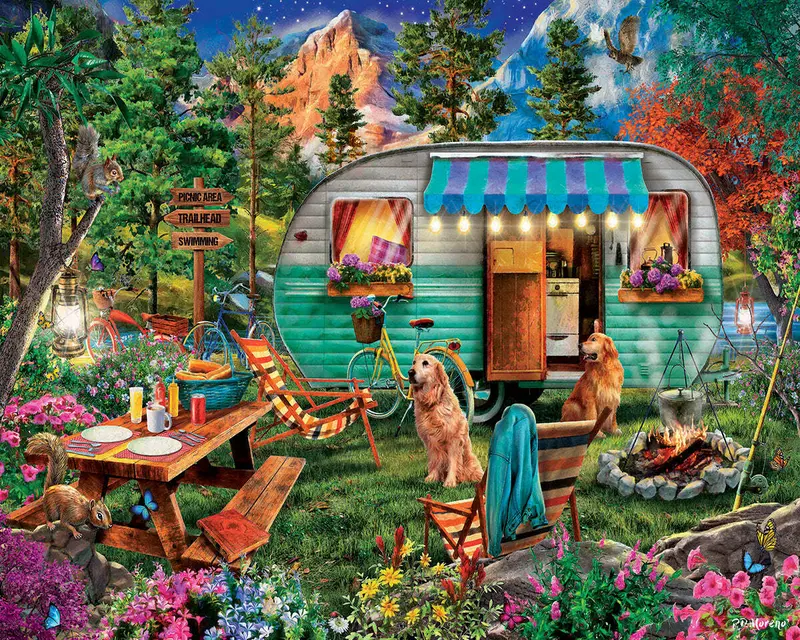 Camper (1745Pz) - 1000 Piece Jigsaw Puzzle 1