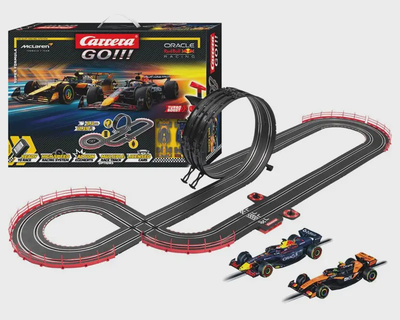 Ccn62604 Carrera Go!!! Super Formula 1/43 Slot Car Racing Track Set W/Oracle Red Bull Racing Rb21 & Mclaren Mcl39 Cars 1