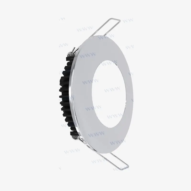 Chromed Led Downlight - 6W 600 Lumen 6500K 12V - Indoor/Outdoor Waterproof Light Fixture 1
