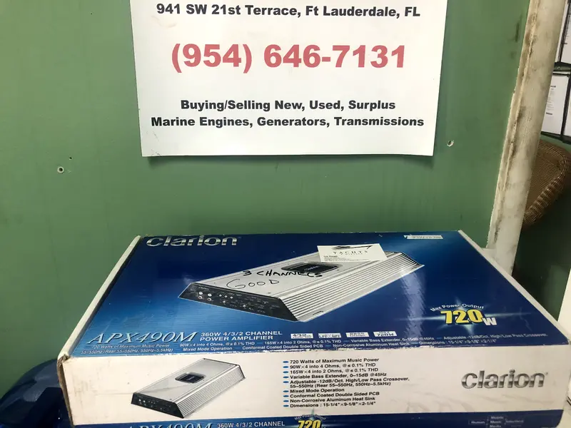 Clarion Apx490m Power Amplifier,  New / Old Stock Special W/ Free Shipping 1