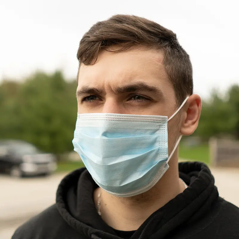 Disposable 3-Layer Face Masks - 50 Count 1
