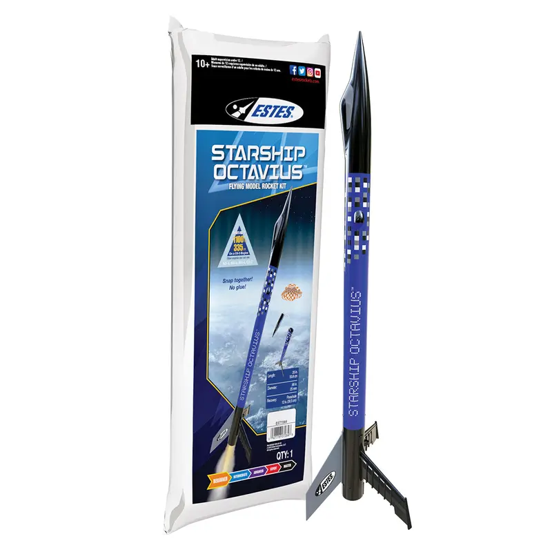 Est7284	Starship Octavius Rocket Kit Beginner 1