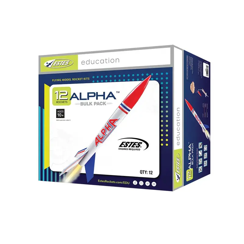 Estes Rockets Alpha Bulk Pack (12 Pack) 001756 1