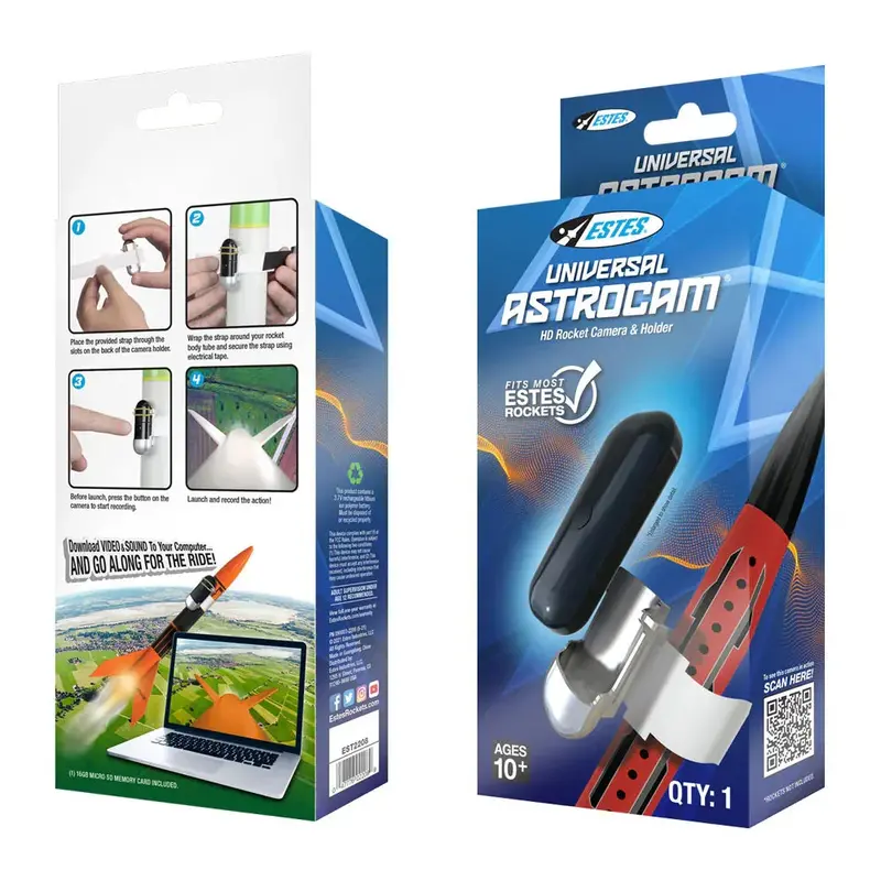 Estes Rockets Universal Astrocam Hd Rocket Camera And Holder 2208 1
