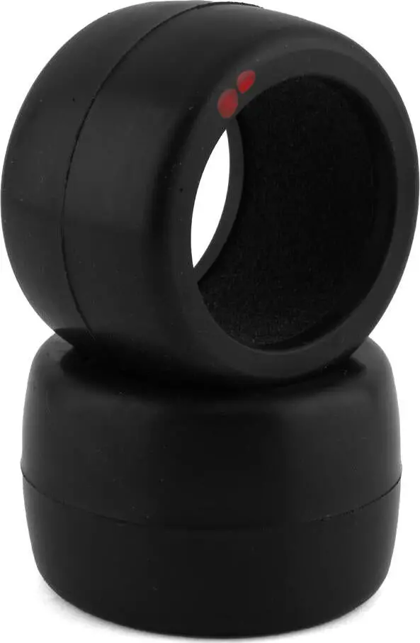Exo2133	F1 1/10 Rubber Tires, Rear 28X (Super Soft), 1 Pair Belted Rubber Tires With Foams 1