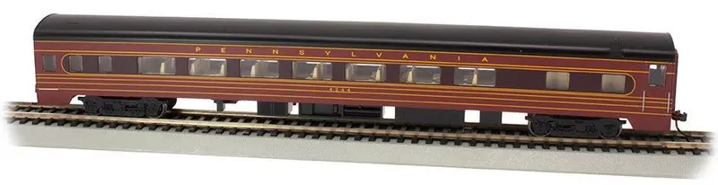Ho Bachmann Prr #4244 - Fleet Of Modernism - 85' Smooth Side Coach W/Lighted Interior 14211 1